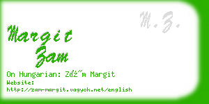 margit zam business card
